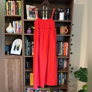 Bright Red Maxi Dress